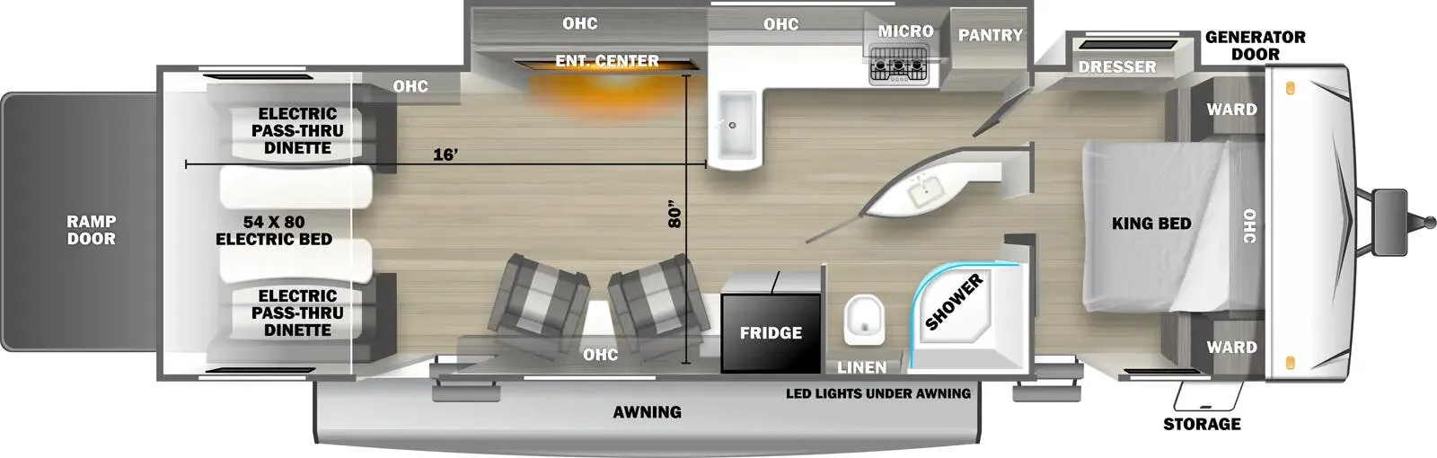 Forest River Sandstorm 3030SRT floor plan