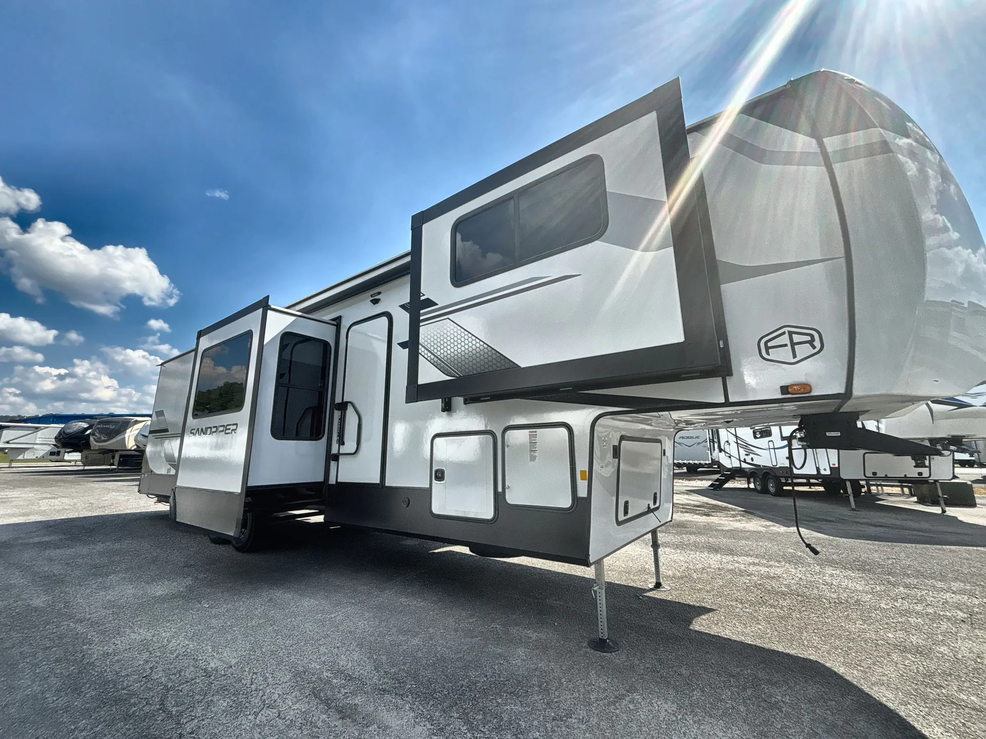 2025 Forest River Sandpiper 3990FL — campside