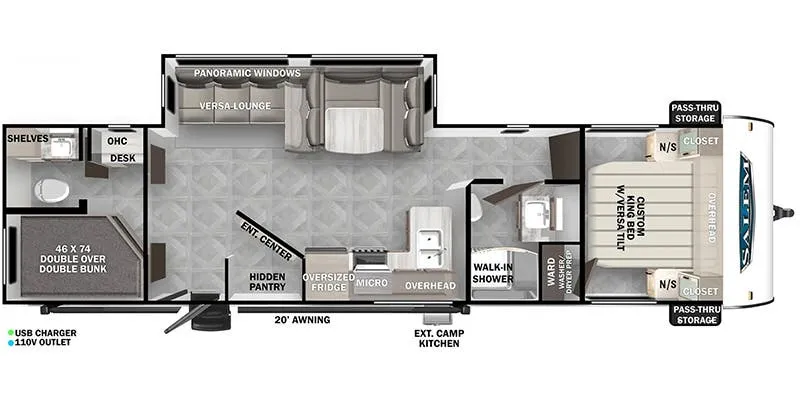 Forest River Salem 29BDB floor plan