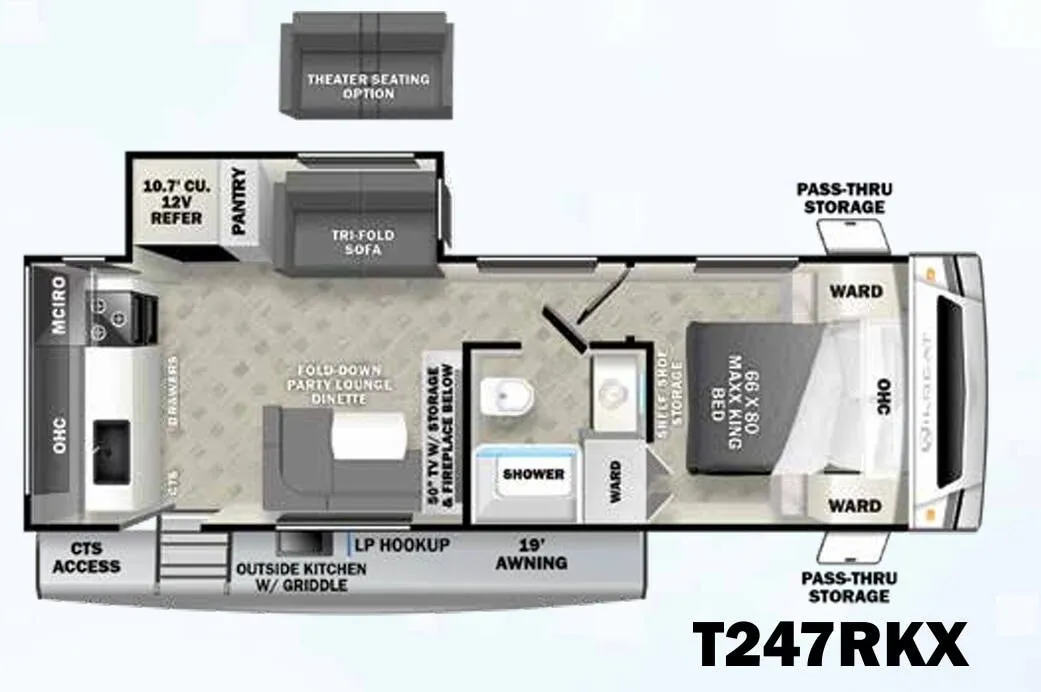 Forest River Wildcat Maxx 247RKX floor plan