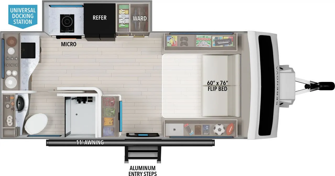 2025 Grand Design Serenova 150HL - Floor plan
