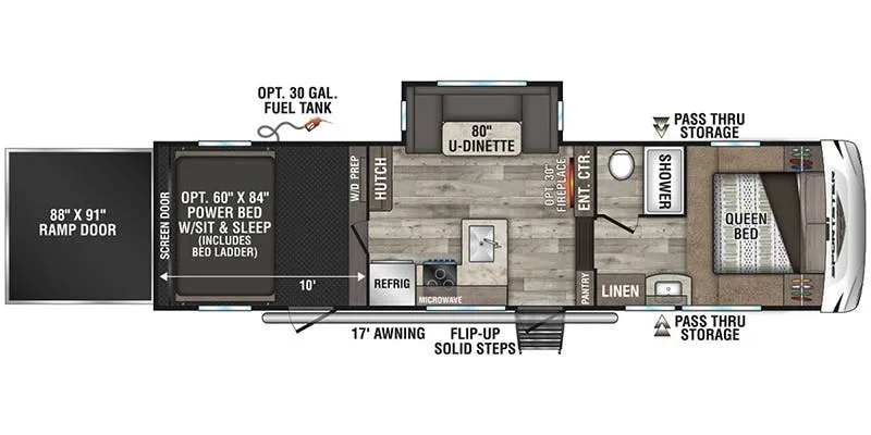 K-Z Sportster 311TH10 floor plan