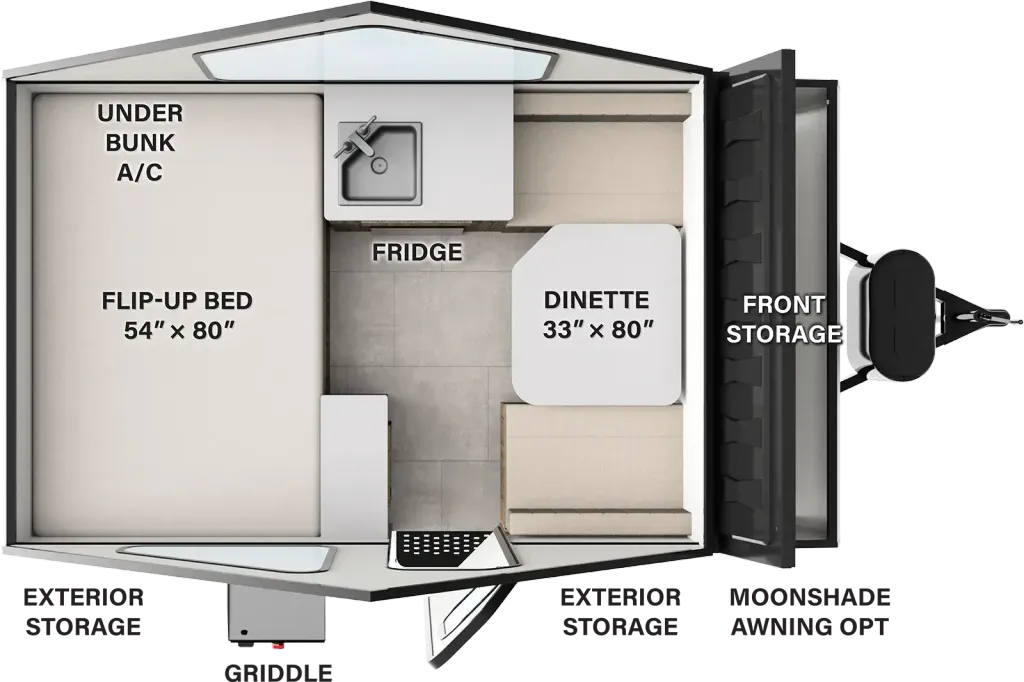 2025 Forest River Rockwood Premier A101RB floor plan