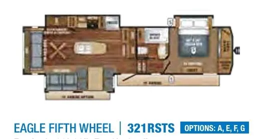 Jayco Eagle 321RSTS floor plan