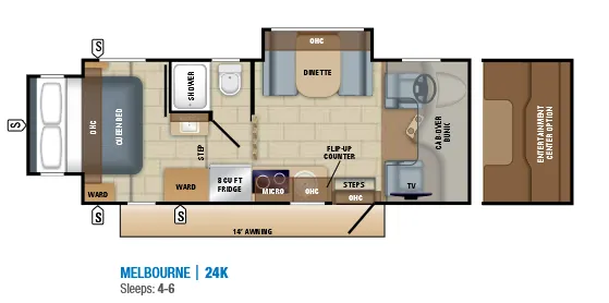 Jayco Melbourne 24K floor plan