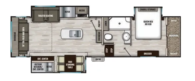 Shasta Phoenix 298RLS floor plan