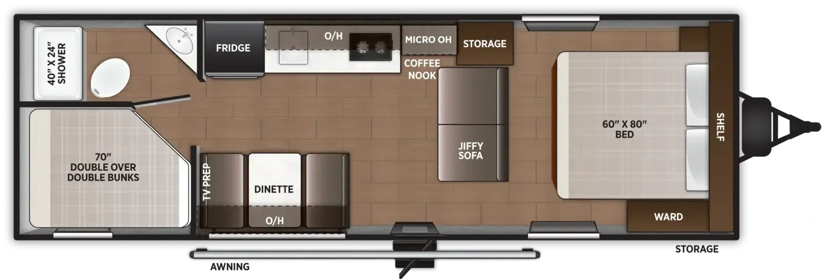 Forest River Airelume 260 floor plan
