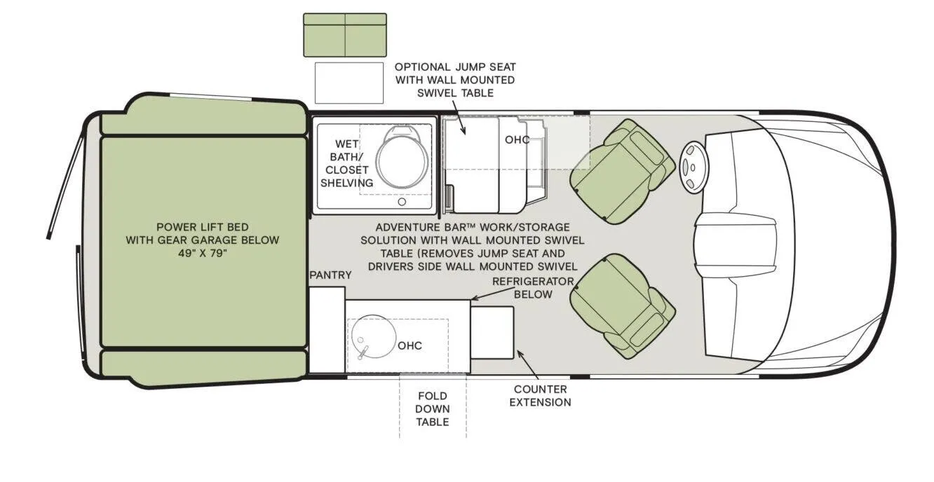 Tiffin GH1 GH1 GH1 floor plan