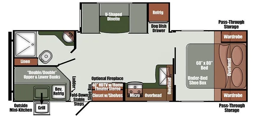 Gulf Stream Gulf Breeze Luxury 246BH floor plan