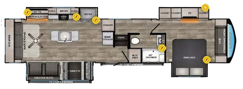 CrossRoads Cameo 3701RL floor plan