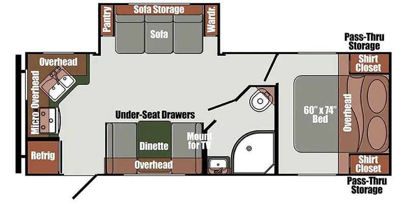 Gulf Stream Gulf Breeze LE 25RKS floor plan