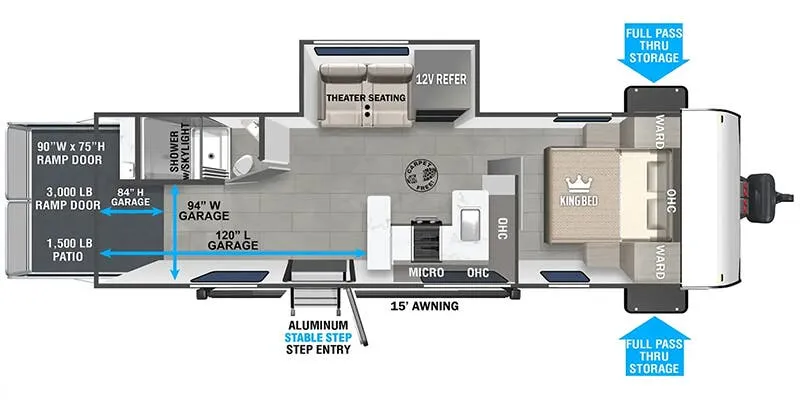 Forest River Wildwood FSX 262VC floor plan