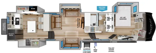 Grand Design Solitude 390RK floor plan