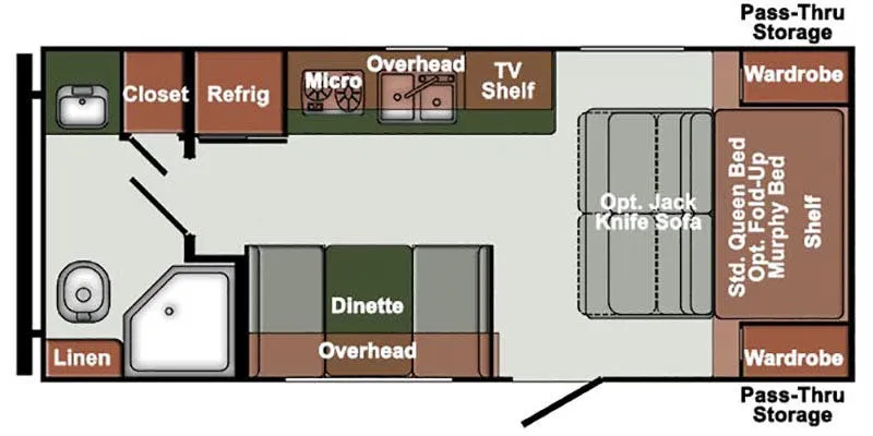 Gulf Stream Matrix SVT 19FMB floor plan