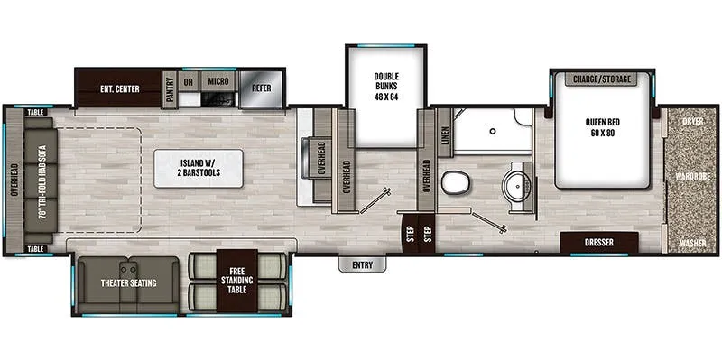 Shasta Phoenix 360BH floor plan
