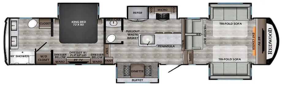 CrossRoads Redwood 3951MB floor plan