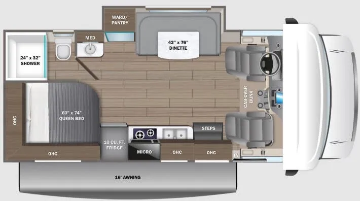 2024 Jayco Redhawk SE 22AF - Floor plan
