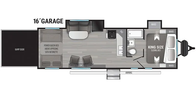 2022 Cruiser RV Stryker ST-2816 - Floor plan