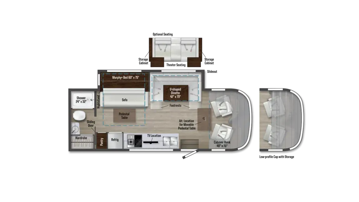 2026 Winnebago View 24D - Floor plan
