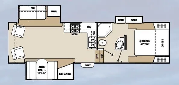 2013 Coachmen Chaparral Lite 280RLS - Floor plan
