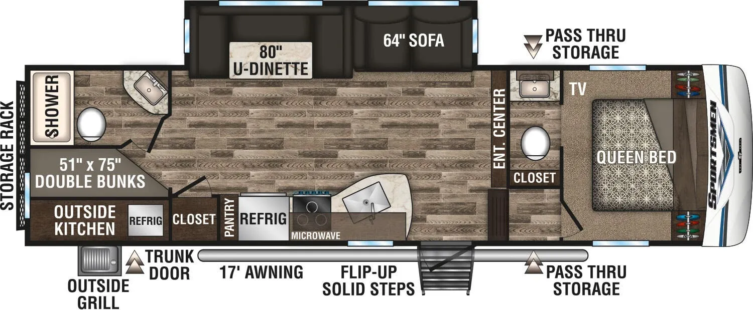 K-Z Sportsmen 281BHK floor plan