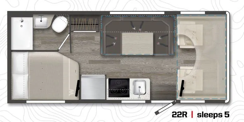 Winnebago Minnie Winnie 22R floor plan