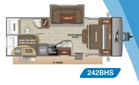 Jayco Jay Flight SLX 8 242BHS floor plan