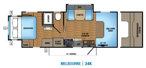 Jayco Melbourne 24K floor plan
