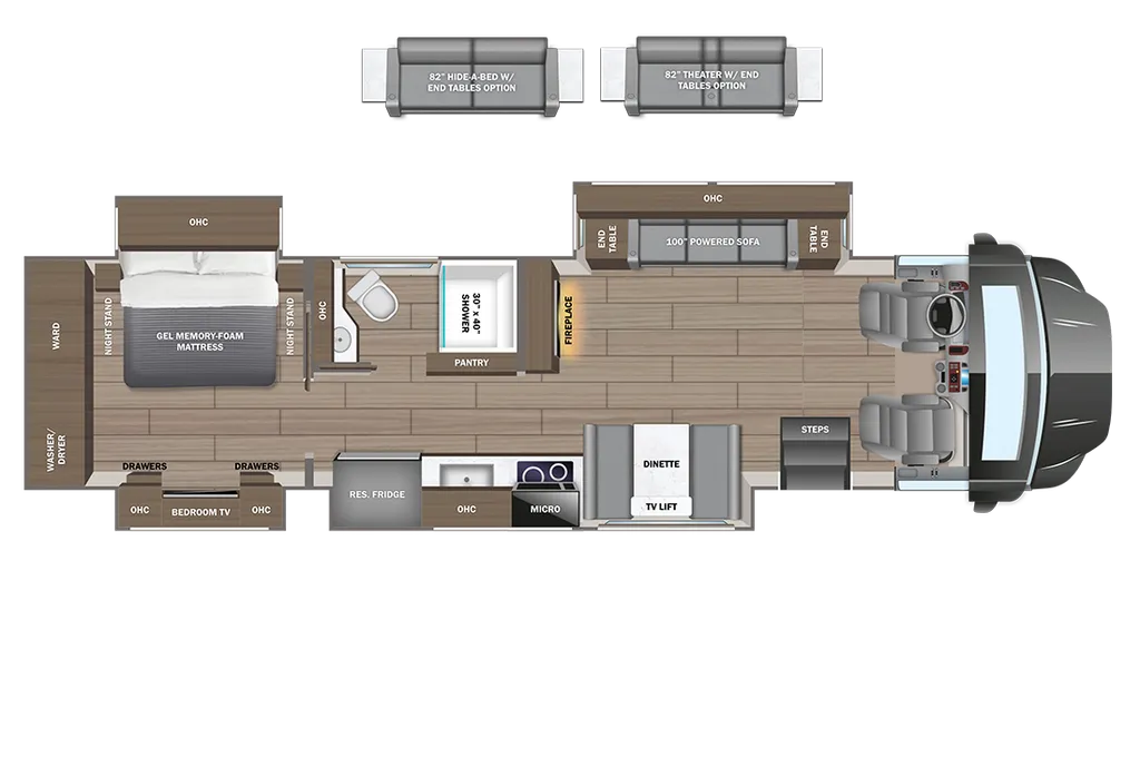 2026 Entegra Coach Centurion 39K floor plan