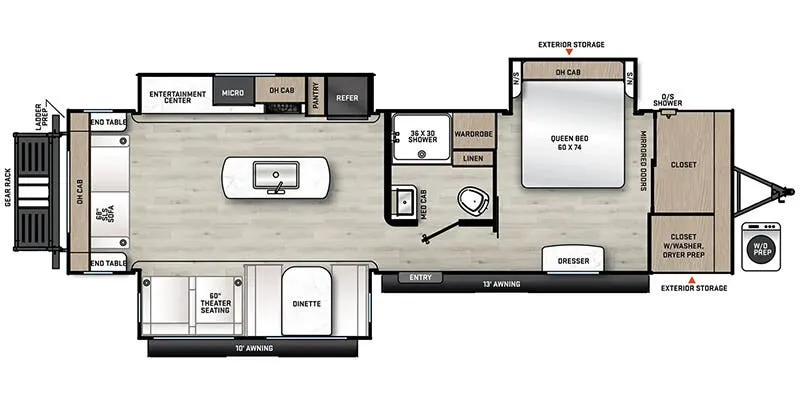 2025 Coachmen Catalina Legacy Edition 313RLTS floor plan