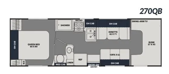 Coachmen Leprechaun 270QB floor plan