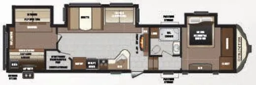 Keystone Sprinter 324FWBHS floor plan