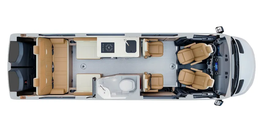 Airstream Interstate 24GLX floor plan
