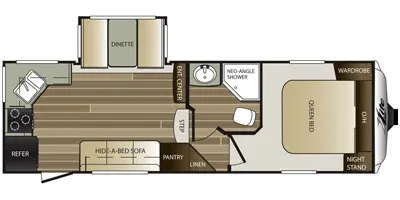 2015 Keystone Cougar X Lite 25RKS floor plan