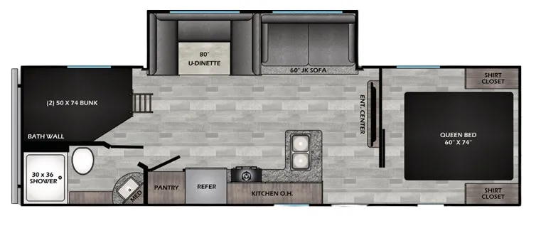 CrossRoads Zinger Lite 270BH floor plan