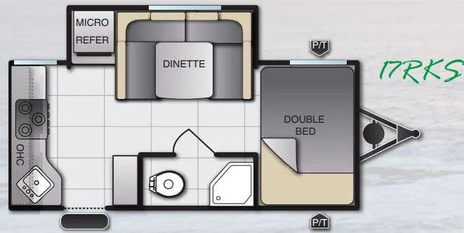 Pacific Coachworks Sea Breeze 17RKS floor plan