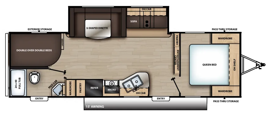 Coachmen Catalina SBX 281DDS floor plan