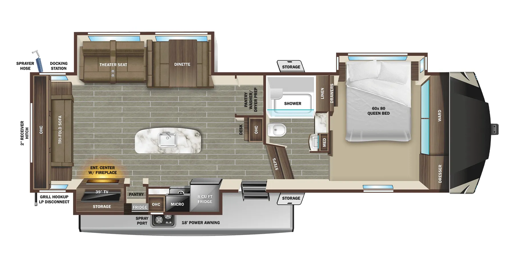 Starcraft Telluride 334RLS floor plan