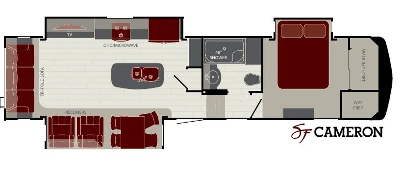 Cruiser RV South Fork CAMERON floor plan