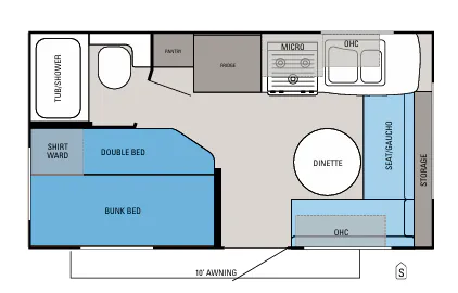 Jayco Jay Feather 165 floor plan