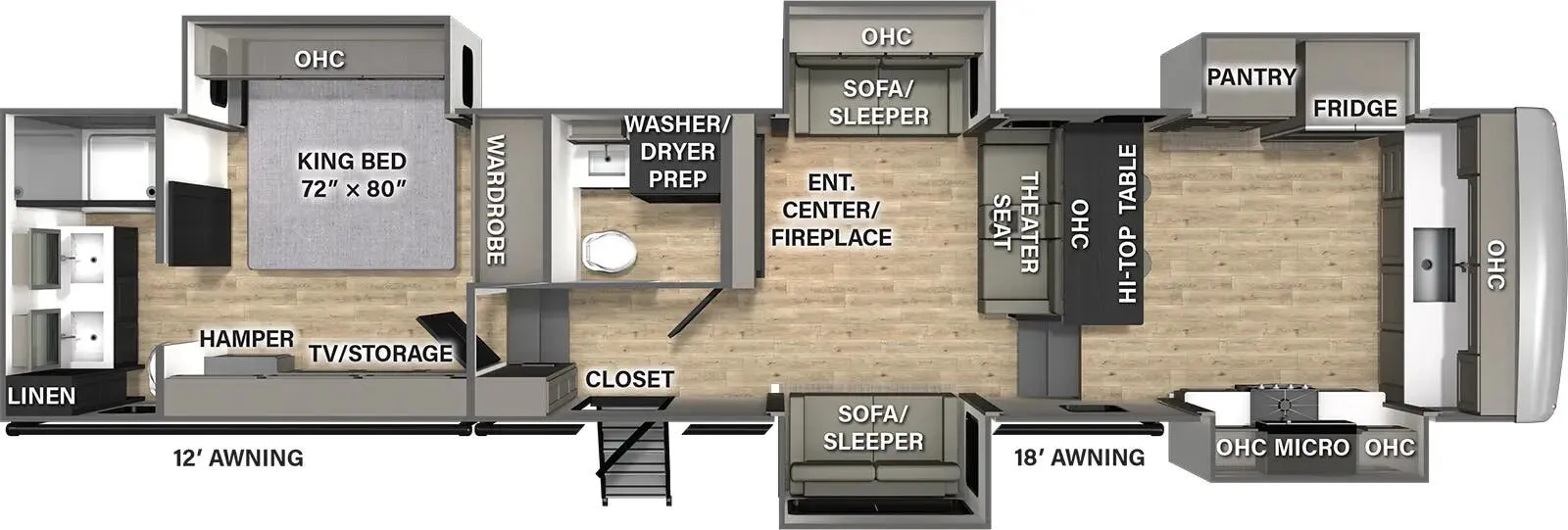 Palomino Columbus 388FKH floor plan