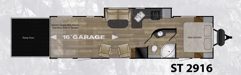 2018 Cruiser RV Stryker ST-2916 floor plan