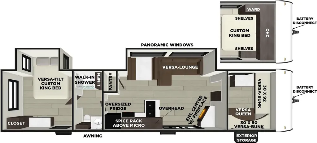 2026 Forest River Salem 36VBDS floor plan