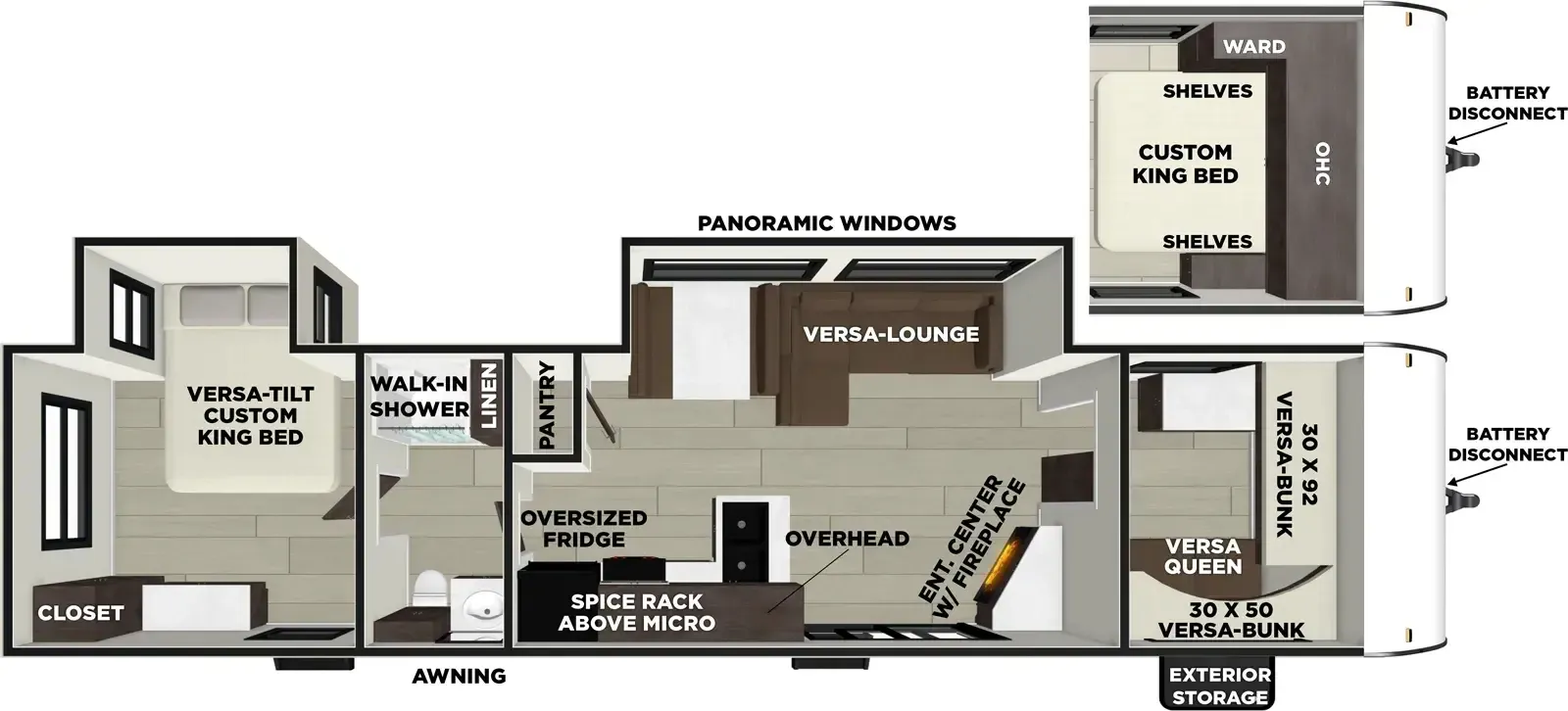2026 Forest River Salem 36VBDS - Floor plan