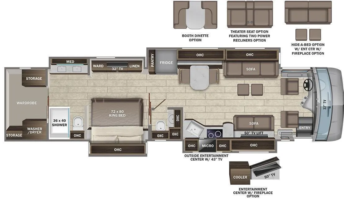 Entegra Coach Anthem 44D floor plan