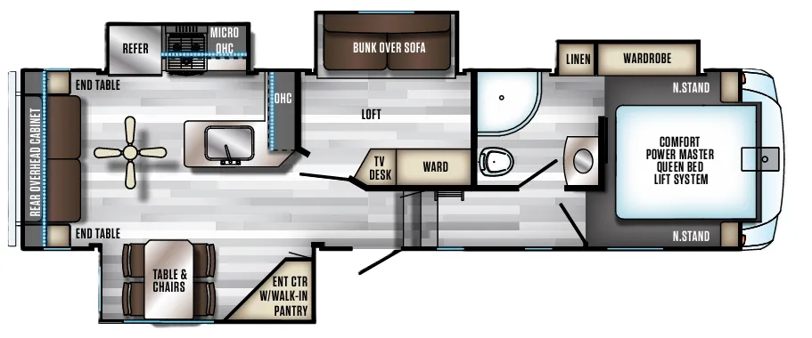 Forest River Cherokee Arctic Wolf 295QSL8 floor plan