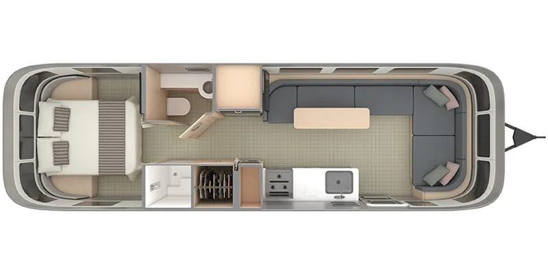 2024 Airstream Globetrotter 30RB floor plan