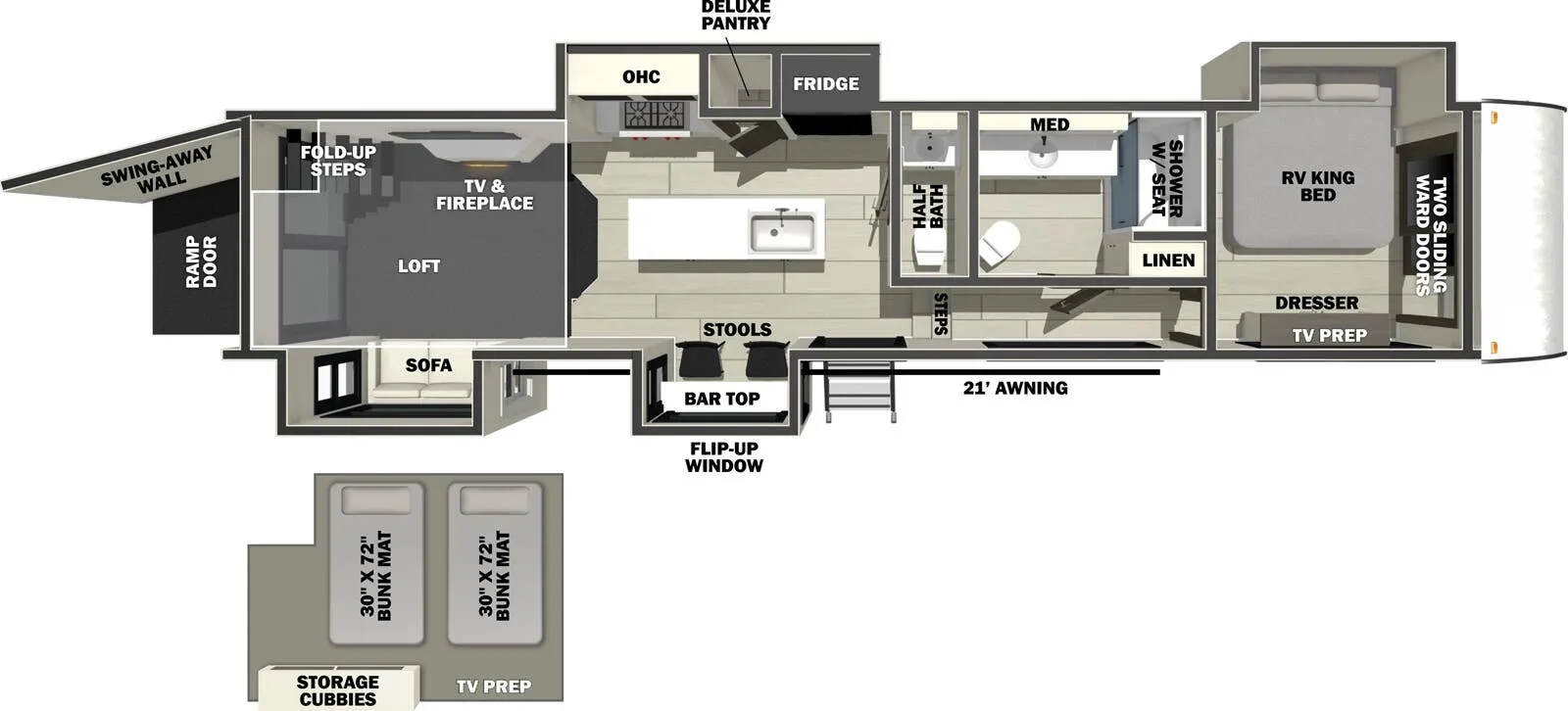 Forest River Cherokee Rogue Store 411STORE floor plan