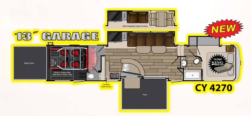 Heartland Cyclone 4270 floor plan