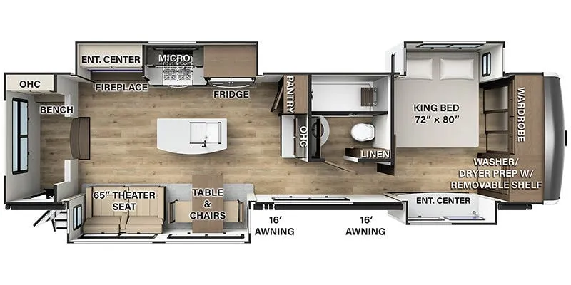 Forest River Flagstaff Elite Estate F391MK floor plan